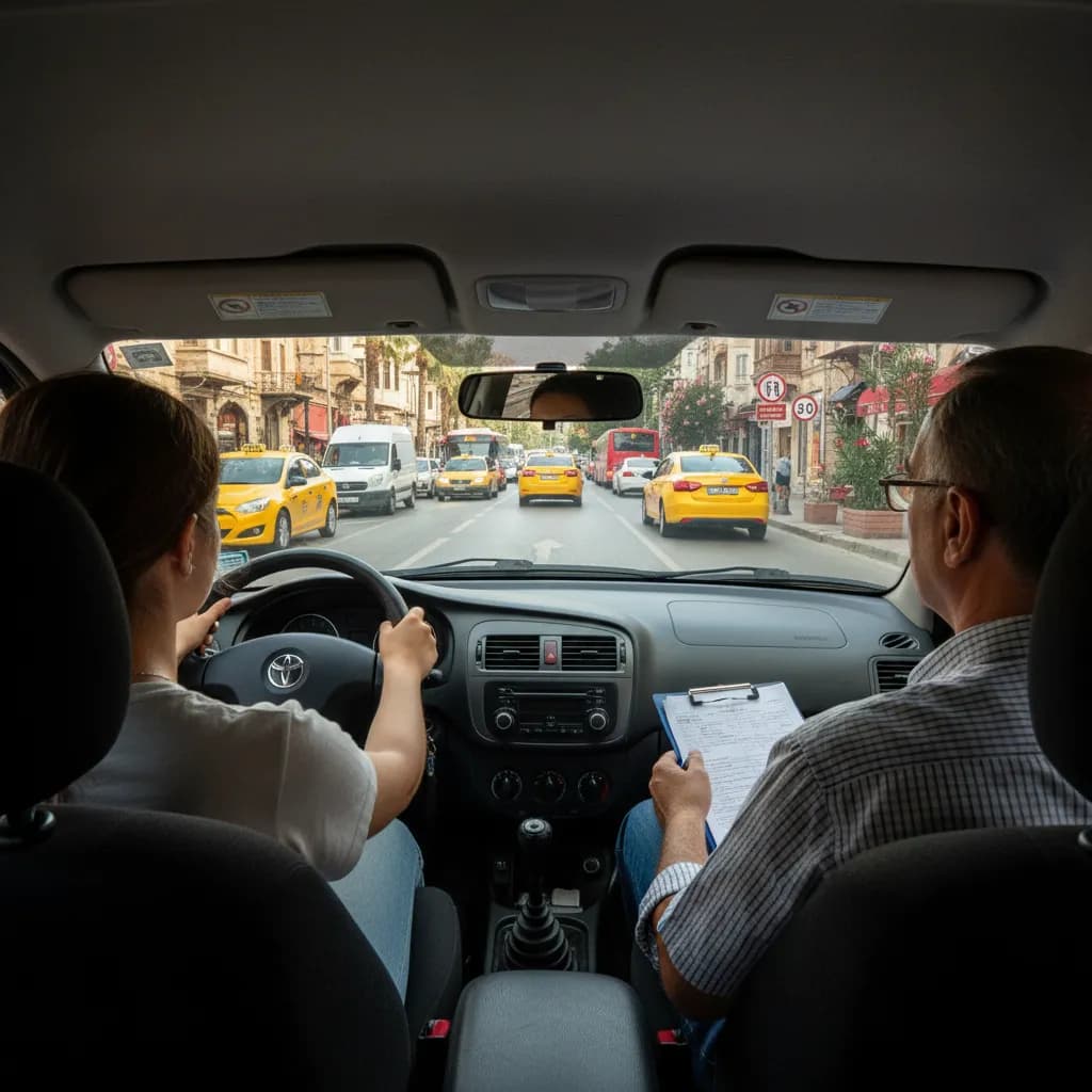 Direksiyon sınavı sistemi görseli